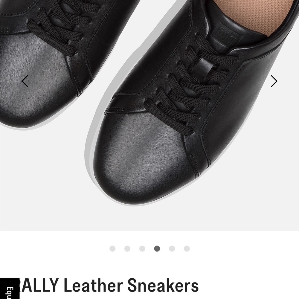 Fitflop Black Leather Sneakers